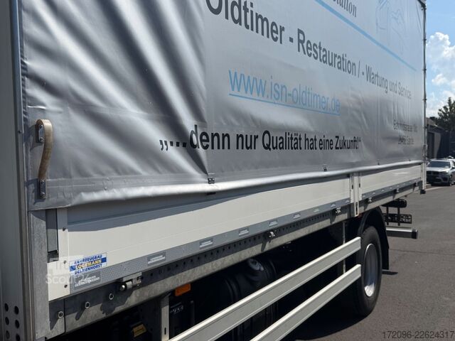 شاحنة بمسطحة ومشمع DAF LF 14.260 FA, Schiebeplane 6.1m, Blatt/Blatt