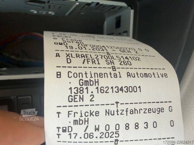 شاحنة بمسطحة ومشمع DAF LF 14.260 FA, Schiebeplane 6.1m, Blatt/Blatt