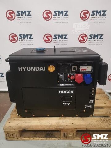 Agregat prądotwórczy Hyundai HDG88 8KVA 14KM Hyundai Stroomgroep Hyundai HDG88 8KVA 14HP