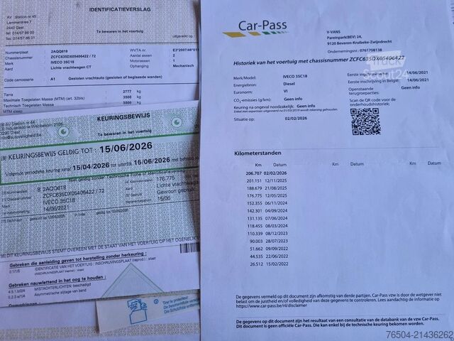 Fourgon tôlé Iveco Daily 35C18 3.0D 180 PK L4H2 Maxi Hi-Matic Euro 6