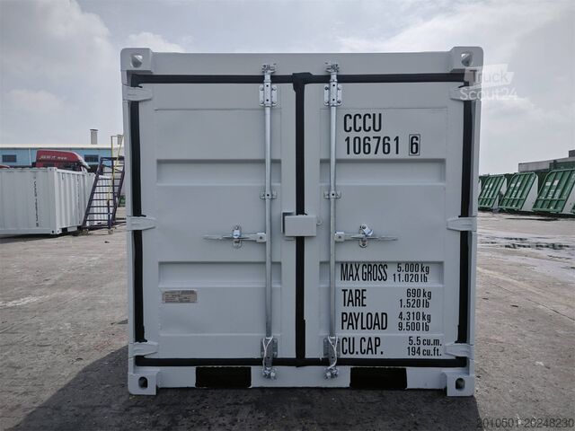 Deniz konteyneri 6 Fuß Seecontainer / Anthrazit / Lichtgrau / Minicontainer / Gartenhaus