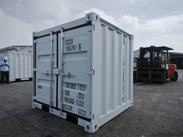 Deniz konteyneri 6 Fuß Seecontainer / Anthrazit / Lichtgrau / Minicontainer / Gartenhaus