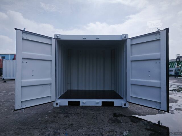 Deniz konteyneri 6 Fuß Seecontainer / Anthrazit / Lichtgrau / Minicontainer / Gartenhaus