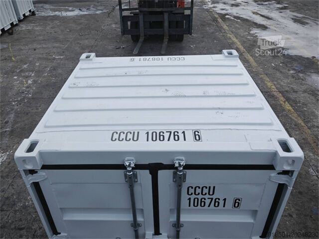 Deniz konteyneri 6 Fuß Seecontainer / Anthrazit / Lichtgrau / Minicontainer / Gartenhaus