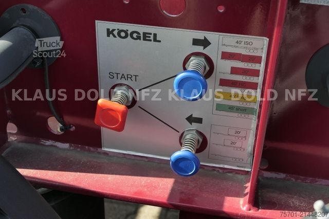 Náves s výmennou nadstavbou KÖGEL Port 45 BDF Multi Chassis Liftachse max. 41,00 t