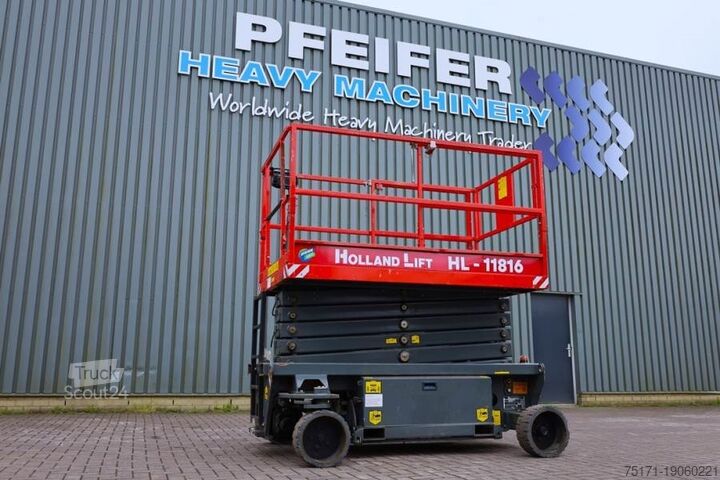 Scissor lift Holland Lift Ecostar HL-11816 Electric, 14m Working Height, 300