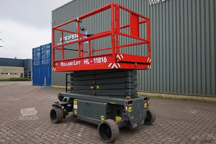 Ножичний підйомник Holland Lift Ecostar HL-11816 Electric, 14m Working Height, 300