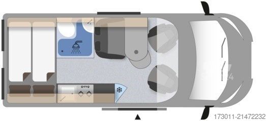 Camping-car CLEVER Drive 540 Roadrider 140PS Markise Navi RFK