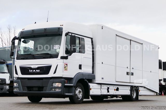 Automašīnu pārvadātājs furgons MAN TGL 8.250 geschloss. Autotransp. Moetefindt