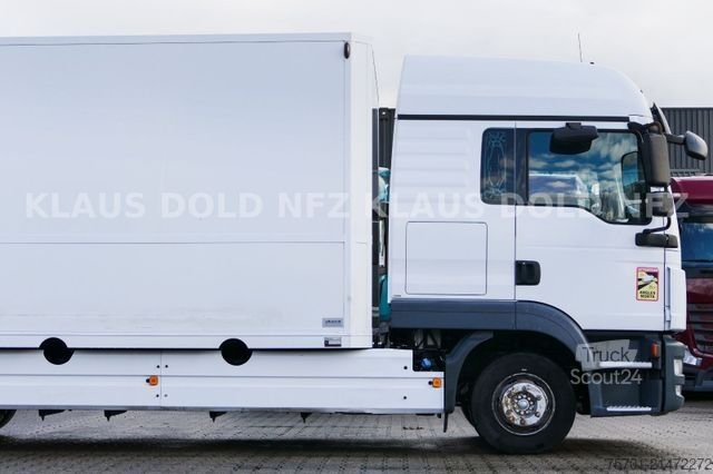 Automašīnu pārvadātājs furgons MAN TGL 8.250 geschloss. Autotransp. Moetefindt