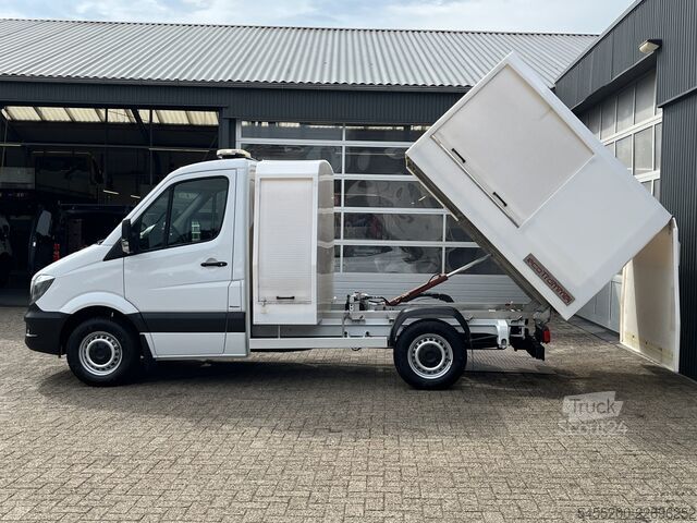 Skraldevogn Mercedes-Benz Sprinter 314 CDI Automaat Veegvuilkipper Kipper...