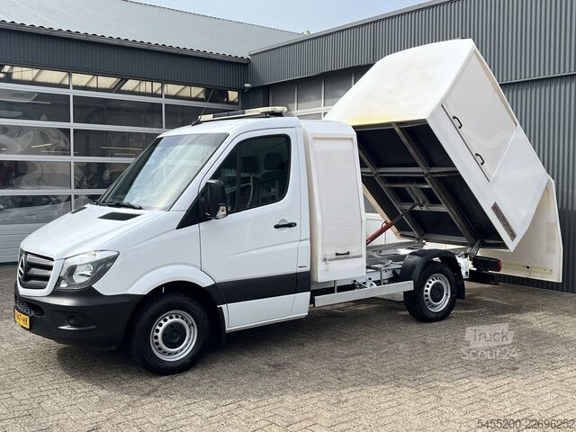 Skraldevogn Mercedes-Benz Sprinter 314 CDI Automaat Veegvuilkipper Kipper...