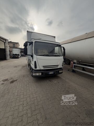 камион с платформа и падащ борд Iveco Eurocargo 75
