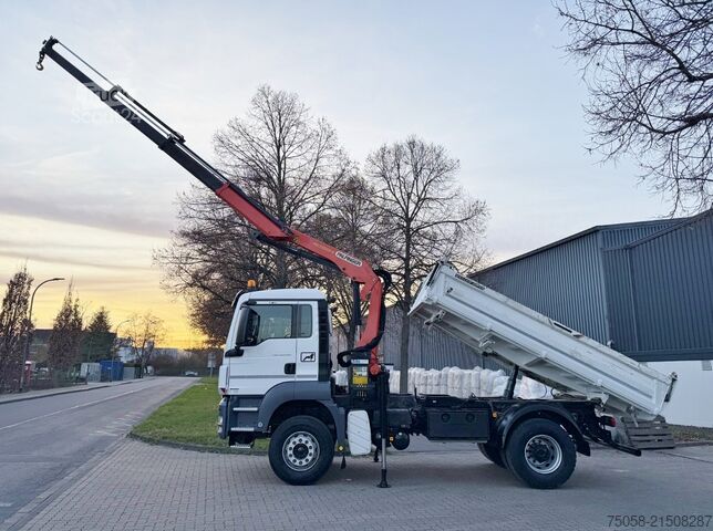 żuraw samochodowy MAN TGS 18.400 - 3 Seiten Kipper - Kran PK