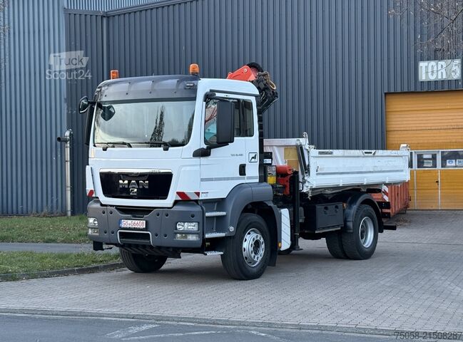 żuraw samochodowy MAN TGS 18.400 - 3 Seiten Kipper - Kran PK