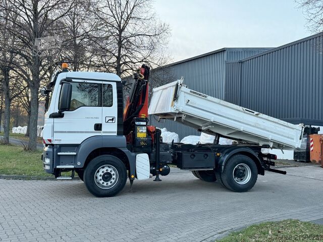 żuraw samochodowy MAN TGS 18.400 - 3 Seiten Kipper - Kran PK