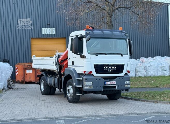 żuraw samochodowy MAN TGS 18.400 - 3 Seiten Kipper - Kran PK