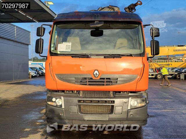 Ribaltabile con gru Renault Premium 430 Lander 6X4 HIAB 211 EP-4 Crane Kran...