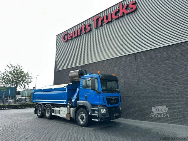 Tippbil med kran MAN TGS 26.360 6X4H-4 BL KIPPER +EPSILON Q 170 EASY...