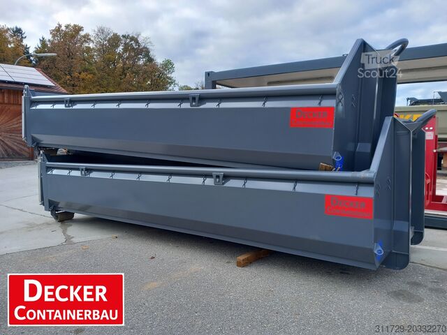Roll-off container Decker Containerbau Abrollcontainer, Bayernbox, Pendelklappe