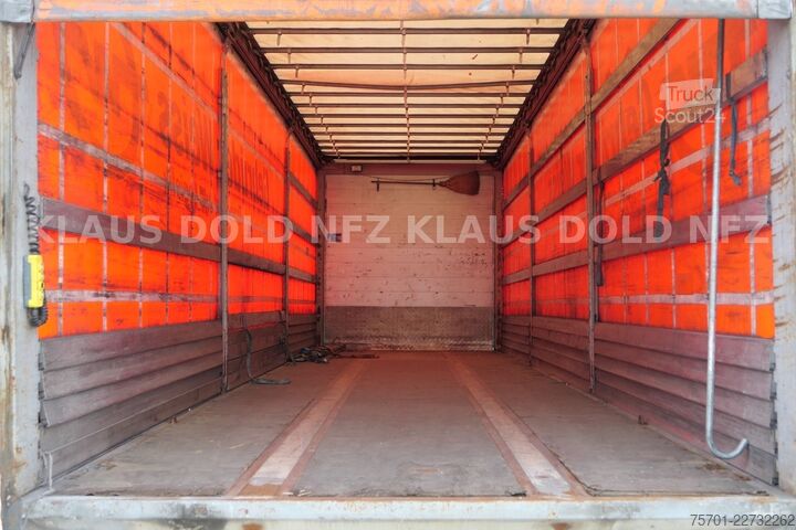 Semi-reboque aberto com lona MEUSBURGER MPS 1 Pritsche Plane Edscha LBW Lenkachse