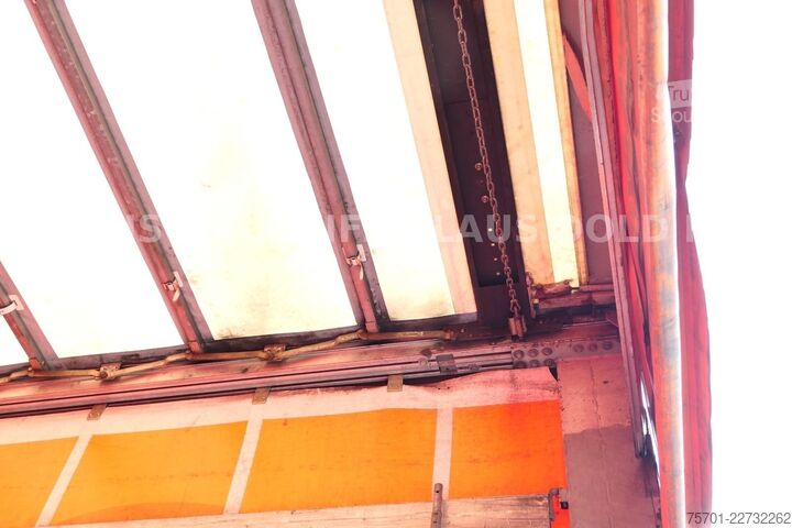 Semi-reboque aberto com lona MEUSBURGER MPS 1 Pritsche Plane Edscha LBW Lenkachse