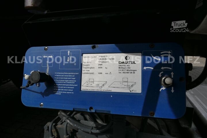Semi-reboque aberto com lona MEUSBURGER MPS 1 Pritsche Plane Edscha LBW Lenkachse