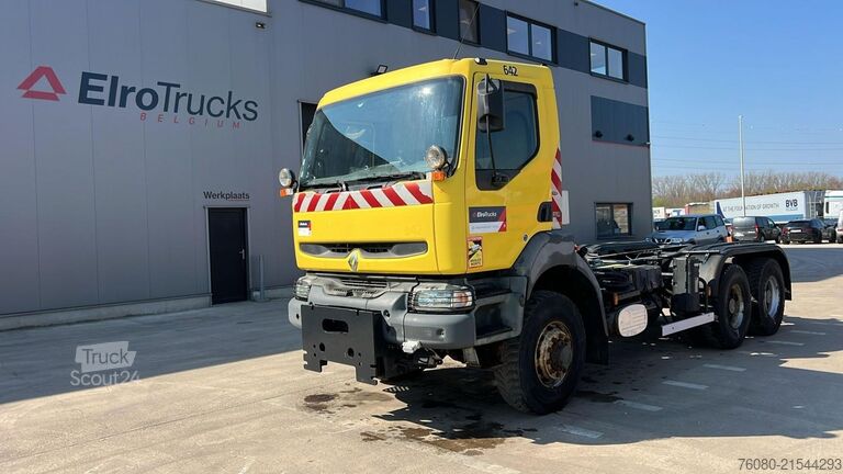 Chasis con cabina Renault KERAX 370 DCI (6X6 / 59.000 KM !!!! / LAMES / G...