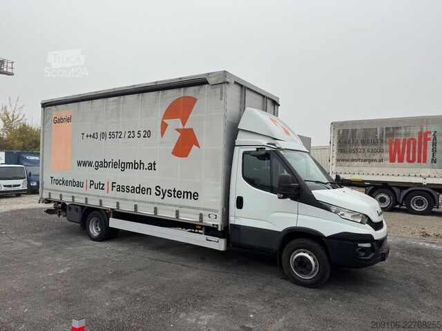 Βαν με κουρτίνα πλευράς IVECO 70c21 Pritsche+Plane LBW Klima Automatik