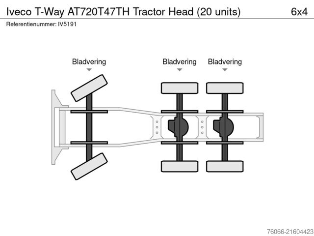 معيار SZM Iveco T-Way AT720T47TH Tractor Head (20 units)