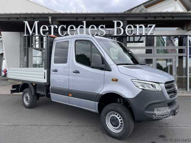 Schuifzeil bestelwagen MERCEDES-BENZ Sprinter 319 CDI 4x4 DoKa Klima Stdheiz AHK LED