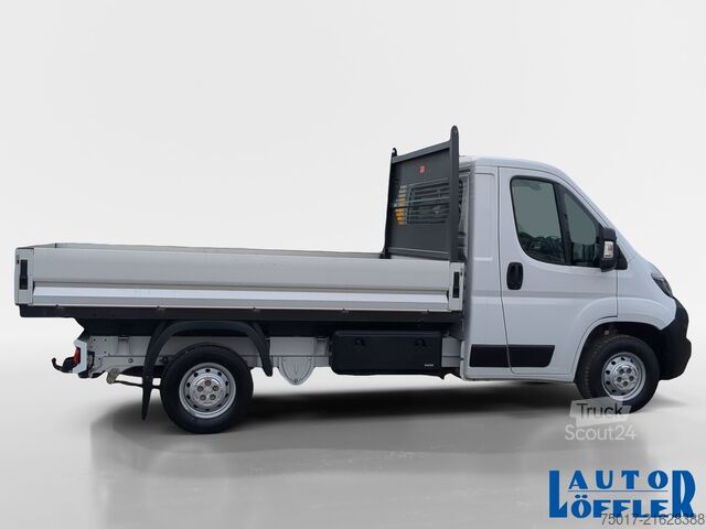 Flatbed truck, 3-seater Peugeot Pritsche Staukästen Boxer Klima+Bluetooth+Anhängerkupplung-