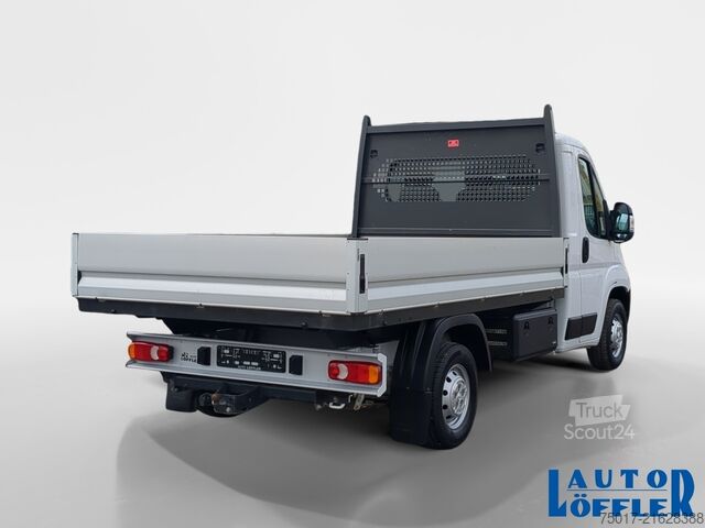 Flatbed truck, 3-seater Peugeot Pritsche Staukästen Boxer Klima+Bluetooth+Anhängerkupplung-