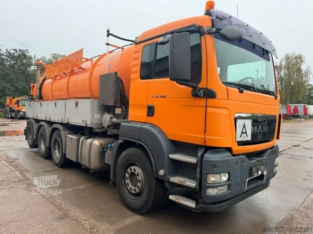 Autocisternă de vidanjare MAN TGS 35.400 8x4-4 BL / Flensburger FFG Saugwagen