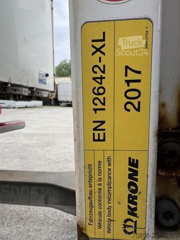 Carrocería intercambiable con plataforma y lona Krone Jumbo 7,82m 3m hoch Hubdach + Edscha