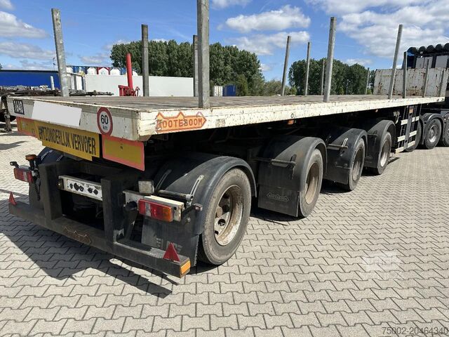 Remorque à plate-forme Nooteboom OVB-73-04, 73 tons Ballast trailer, 4 axles, 3 ...