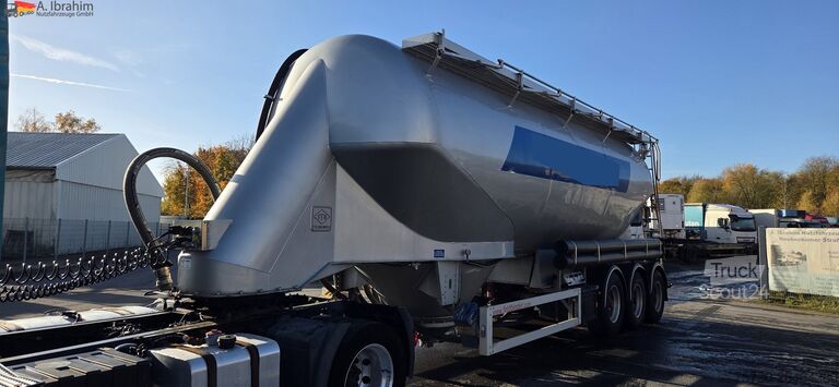 Silo yarı römork Feldbinder EUT 40.3 Liftachse, Scheibenbremse Topzustand | einsatzbereit