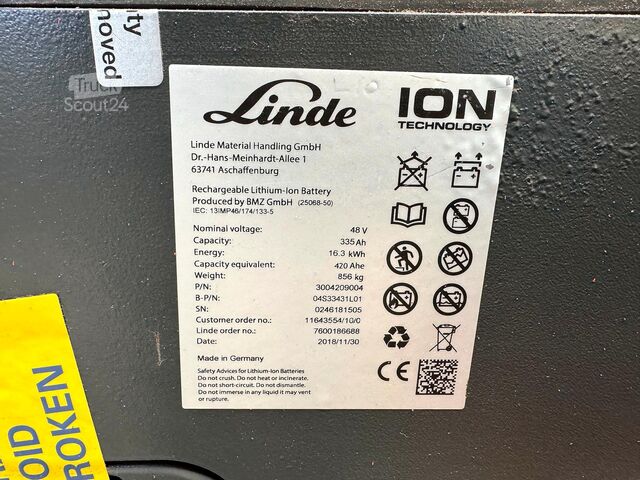 Etukuormaaja trukki Linde E 16-02 [ID: 77]