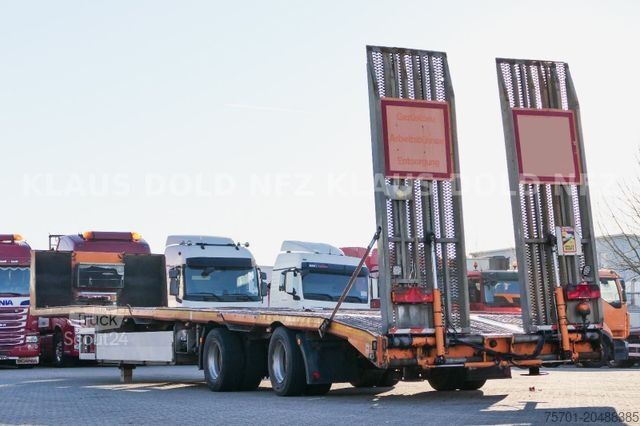 Zema profila puspiekabe  Schaub Tieflader Maschinen- / Fahrzeugtransporte