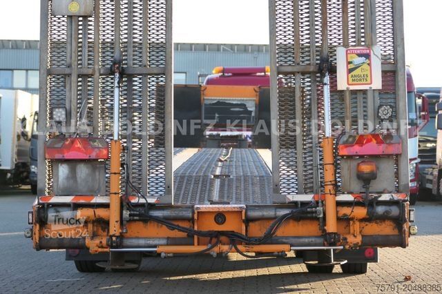 Zema profila puspiekabe  Schaub Tieflader Maschinen- / Fahrzeugtransporte