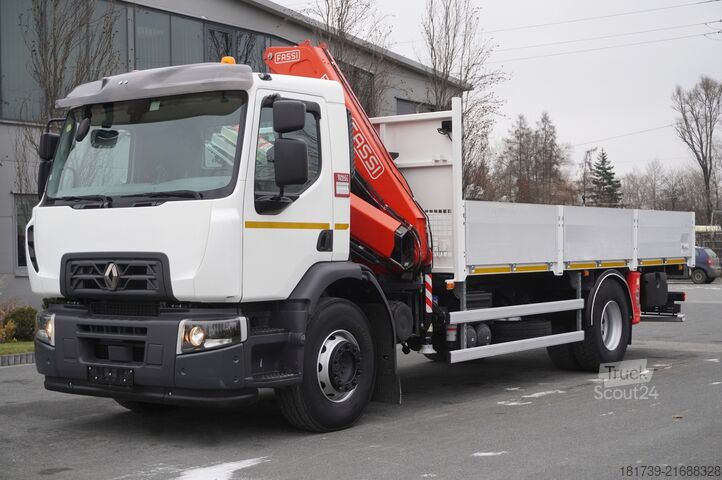 Plattform mit Kran Renault C280 DTI 8 / FASSI crane 5.6T / 560 mth