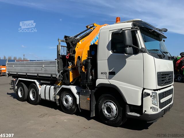 Kranwagen Volvo FH 500 8x4 Effer 65 Tonmeter laadkraan + Fly-Jib