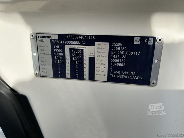 Standard-SZM Scania S450 Highline / Tacho V2 / 721 dkm / 2 Tanks / ...