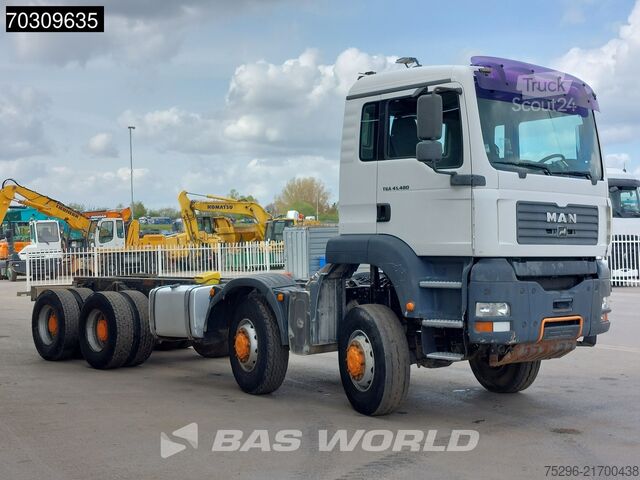 Chassi med hytt MAN TGA 41.480 TGA 8X8 Full Steel Manual Gearbox Bi...