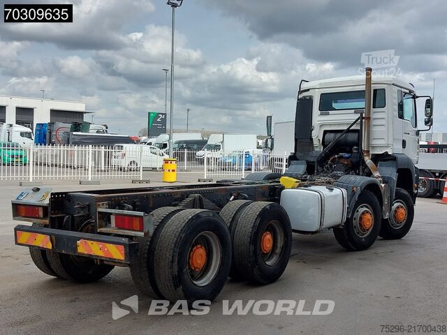 Chassi med hytt MAN TGA 41.480 TGA 8X8 Full Steel Manual Gearbox Bi...