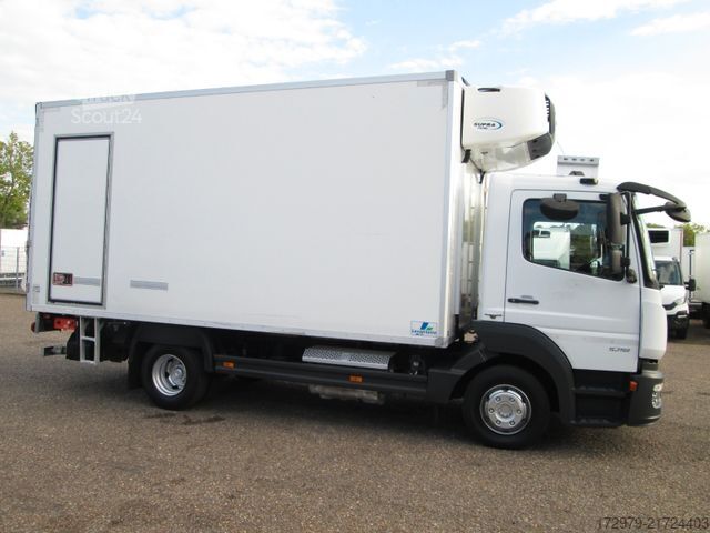 Рефрижераторний вантажівка MERCEDES-BENZ Atego 1018*2xCarrier Kühlkoffer 4.86m*LBW*Klima*