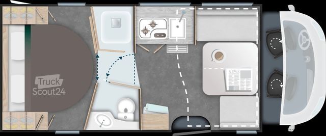 Daļēji integrēta kemperis CHAUSSON 798 Titanium Line ~ viele Extras ~ `26