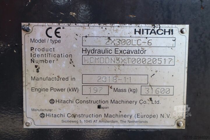 Raupenbagger Hitachi ZX300 ZX300 LC-6 | TOOTH BUCKET | QUICK COUPLER