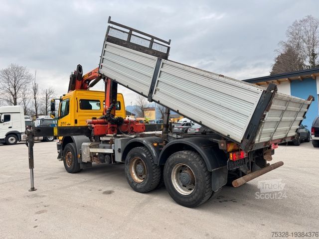 Kiepwagen MERCEDES-BENZ Axor 2629 6X4 Kipper Kran Palfinger PK 12502 14m