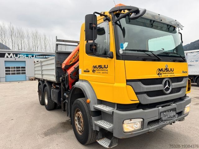 Kiepwagen MERCEDES-BENZ Axor 2629 6X4 Kipper Kran Palfinger PK 12502 14m